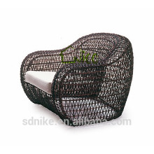 SS- (119) meuble de patio de loisirs en rotin en plein air fauteuil canapé-lit simple